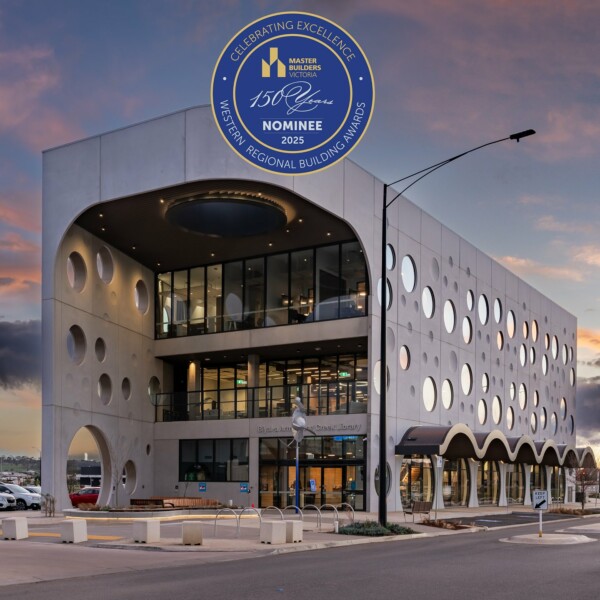awnicholsonptyltd are honoured to be nominated as a finalist in the masterbuildersvic Regional Building Awards – Western.
​
​We have two projects nominated in the category of Excellence in Construction of Commercial Buildings $6M-$20M - Biyal-a Armstrong Creek Town Centre Library and St Patrick’s College Performing Arts Centre.Our geelonglibraries Biyal-a Armstrong Creek Library project was designed by buchan_studio in consultation with the wadawurrung. The striking design creates a “living water” narrative, the library and community hub spans 2,500 square metres across three storeys.

This state-of-the-art community space serves the growing Armstrong Creek population, providing them a central space to read, learn and connect.

Our spcballarat Performing Arts Centre project was designed by wardle.studio and represents a once-in-a-generation transformation project for the College.

An inspiring facility, it has the capability to convert to multipurpose mode to host a wide range of events including school assemblies, drama/music performances and community gatherings.

The large auditorium space has retractable / fixed seating systems, accumulating to an 810-person capacity. The northern end of the building serves as a teaching and learning space featuring Ensemble, Percussion and Band Rooms.

It is with great pride that both projects have had a significant positive impact on their communities, and are testament to our incredible team, subcontractors and partners. We are incredibly proud of these exciting projects and look forward to the 2025 MBV Regional Building Awards – Western on Friday 27 June in Torquay.